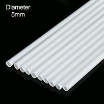 10 vnt. Plastikinis tuščiaviduris vamzdelis ABS apvalus vamzdelis „Pasidaryk pats“ rankų darbo smėlio stalo medžiaga modelio skersmuo 2mm/2,5mm/3mm/4mm/5mm/6mm/8mm/10mm gray