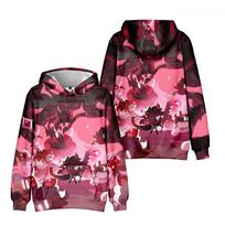 Game Cookie Run Kingdom Hoodie Print Long Sleeve Drawstring Pullover Sweatshirt Anime Fans Streetwear Top S pink