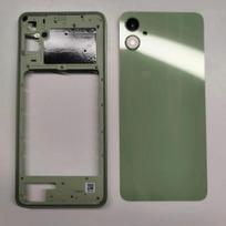 For Samsung Galaxy A05 A055 Phone Housing Middle Frame Battery Back Cover Case Panel Lid Rear With Camera Lens žalia
