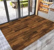Modern Simple Wood Grain Texture Brown Large Area Rug Valentine's Day Halloween Decoration Living Room Bedroom Soft Carpet 100X150cm