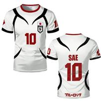 Sports Essential! Short-sleeve Team Jersey, Blue Lock Anime, Number 5 Print L gray