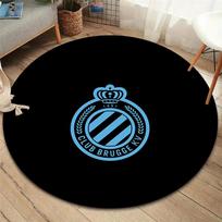 Club Brugge KV Round Area Rug,Carpet Rug for Living Room Bedroom Sofa Playroom Decor,Non-slip Floor Mat 80cmx80cm