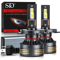 2 vnt. H7 LED priekinių žibintų lemputės 60000Lm 140W H4 H1 LED H11 Automobilio lempa Didelės galios 9005 HB3 9006 HB4 Canbus CSP lustai Dvigubi variniai vamzdeliai Priekinis žibintas 6000K Baltas H4/9003/HB2 Hi/Lo