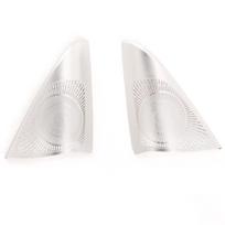 Car Door Tweeter Speaker Cover Trim Sticker Audio Speaker Frame Trim Car Accessories For BMW 3 Series E90 E91 E92 2005‑2012 Silvery white