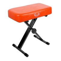 Space-Saving Bench with Padded Seat | Foldable, Portable, Keyboard Seat, for povo mėlyna spalva