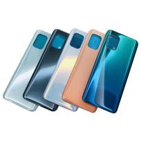 Back Battery Cover For Xiaomi Mi 10 Lite Mi10 Rear Glass  Housing Case Replacement & Pre-Adhesive Mi 10 Lite    Black gray