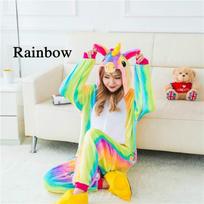Animal Unicorn Onesies Kigurumi Pajamas Set Adult Unisex Costume Sleepwear Kids Winter Suit XL beige
