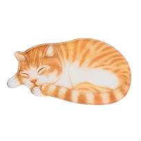Adorable Cat Design Area Rug for Home Decor - Soft Indoor Mat Bedroom or Living Room Yellow white gray