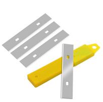 10 vnt. grindų kastuvo grandiklio ašmenys Rafinuoti Nuimti dėmes Sidabriniai 100*18mm Keramikai Virtuvės Stiklo Valymui Grandymo Ašmenys Pack of 1 gray