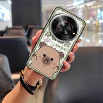 Nešvarumams atsparus animacinis telefono dėklas ZTE Blade A75 5G/Nubia Focus 5G/Calf 5G telefonui, minkštas dėklas, madingas dizainas, mielas ZTE Blade A75 5G/Nubia Fo gray