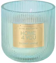 Home4You Žvakė „PURE BOTANICS“, D10 x H10 cm, kokoso ir vanilės aromatas