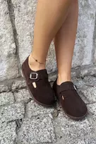 Boto Moteriški rudi zomšiniai patogūs bateliai