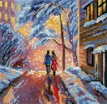 MP Studia Siuvinėjimo kryželiu rinkinys „Kelyje namo“ 14×14 cm