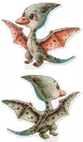 MP Studia Siuvinėjimo kryželiu rinkinys „Mažasis pterodaktilis“ 10x13 cm