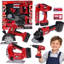Jokomisiada 6-in-1 electric tool set for children LITTLE HANDYMAN ZA6576