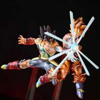 Dragon Ball Super Goku Bardock Father Son Kamehameha Battle Damaged Super Saiyan Action Figure Collectible Model Desktop Decoration white