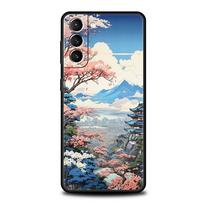 Japonijos kraštovaizdžio telefono dėklas, skirtas Samsung Galaxy S24 S23 S22 S20 Ultra S21 FE 5G S10 S9 Plus S10E S8, minkštas silikoninis dangtelis For Samsung S24 Plus