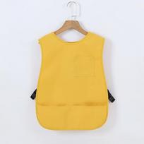 Vaikų vandeniui atspari dailės prijuostė: Dėmėms atspari liemenė tapybai, rankdarbiams ir valgymui Size 140 (Height 120-140cm) yellow