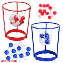 Head Hoop Basketball Party Game Set for Kids and Adults Carnival Game Adjustable Headband for Indoor Outdoor Activity Fun Gift