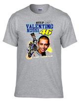 46 The Doctor Valentino Rossi Moto Motorbike Grey Tshirt 004grey 4XL gray