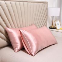 2pc 100% Silk Pillowcase Pillow Cover Silky Satin Hair Beauty Pillowcase Comfortable Pillow Case Home Decor Pillow Covers 51x76cm(20x30inch)