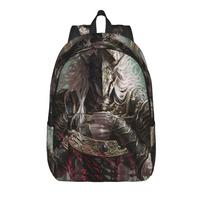 Fashion Elden Ring Maliketh The Black Blade Illustration Backpack  Mochilas Portable For School Sturdy Shoulder Rucksack (as the picture,18 inches) gray