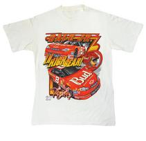 Nascar Retro Vintage Dale Jr in High Gear Bud Graphic TShirt Racing Car Unisex T-Shirt M red