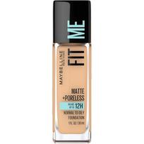 Maybelline New York Fit Me Matte + Poreless 12H Liquid Oil-Free Foundation, 220 NATURAL BEIGE, 1 pcs beige