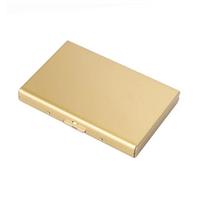 Rfid Credit Card Holder Men Wallets Aluminium Slim Mini Wallet Male Purse Porte Carte Short Bi-Fold Wallets for Men Choice Valet auksas