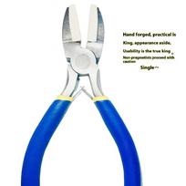 1Pcs Flat Nose Pliers Double Nylon Jaw Pliers Jewelry Plier Wire Straightentener Craft And DIY Tool Kit For Jewelry Making Blue yellow A