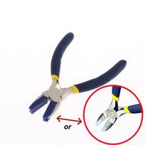 1Pcs Flat Nose Pliers Double Nylon Jaw Pliers Jewelry Plier Wire Straightentener Craft And DIY Tool Kit For Jewelry Making Blue yellow B