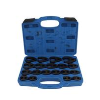 19 Pcs Crowfoot Wrench Set 8mm to 32mm Carbon Steel Crowfoot Flare Nut Wrench Set for Extension Bars Ratchet Wrenches blue