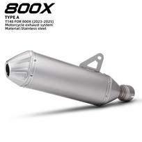 800X motociklo išmetimo sistemai, modifikuotai nerūdijančio plieno duslintuvu su DB žudiku, skirtas KOVE 800X/800X Rally TYPE-A
