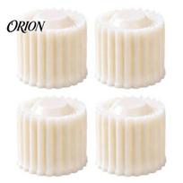 Durable ABS Baking Tool Sunflower Pattern Round Mooncake Mold, Hand Press Double Ended Plastic Pastry DIY Dessert Decorating Kit Tool, Easy 4pcs