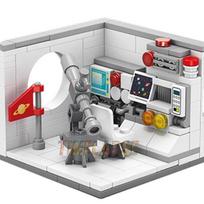 NAUJAS Dreams House Lenktynininkas Automobilis Daktaras Dailininkas Muzikantas Mokslininkas Konditerijos Šefas Operatorius Astronautas Statybinių blokelių rinkinys plytų modelio žaislas oro pajėgų mėlyna spalva