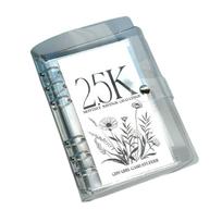 Envelope Challenge Binder with Clear Cover Monthly Money Saving Book for Easy and Fun Money Saving Goal 2.5/5/10K B gray