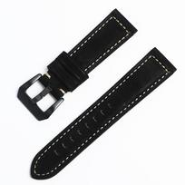 Panerai matinė viršutinio sluoksnio karvės odos vintažinė Crazy Horse sportinė originalios odos laikrodžio apyrankė 22/24. 26mm juoda