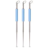1/2/3pcs Fish Hook Remover Detacher Tool Hook Quick Removal Descending Device Stainless Steel Dehooking Fish Pickers gray