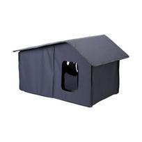 Waterproof Teepee for Pet House Outdoor House Tent Teepee for Cat Kitten Puppy Outdoor Tent Shelter Mansion pilka spalva