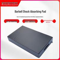 Barbell Shock Absorbing Deadlift Mat - Thick, Sound-Dampening Cushion for Weightlifting Black 100*60*15cm gray