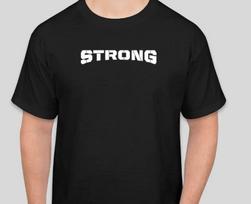 STRONG TEE T-SHIRT GYM T Shirt S to 2XL Gift FITNESS WORKOUT XL white