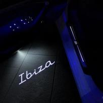 2 vnt. Pasveikinimo durų šviesos Automobilio projektoriaus lempa LED paslaugumo belaidė apdaila Suderinama su SEAT Cupra Ibiza Leon Ateca Arona 2PCS blue