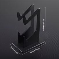 Dual-layer Game Controller Storage Stand Scratch-resistant Desktop Holder for All Wireless Gaming Controllers A2 white