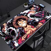 ONE PIECE Luffy Mousepad Computer Game Mouse Pad Gaming Accessories Anti-Slip Printing Deskmat Keyboard Pad PC HD Anime Mousepad 30x60cm white