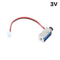 DC 3V 5V 12V Mini Push-Pull Solenoid Electromagnet 4mm Stroke High Reliability for Industrial Automation Control System 3V
