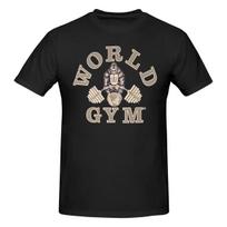 W101 World Gym Gorilla Vintage Tshirt Urban Casual Reinforced Collar Tees XL gray