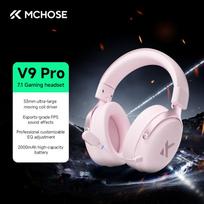 MCHOSE V9 Pro Headset with Microphone Three Mode Bluetooth Wireless Computer PC Gamer Headphones Accessories V9 Pro MCHOSE rožinė