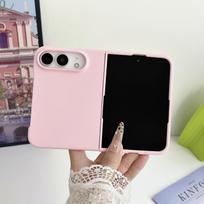 Solid Color Skin-Feel Shockproof Phone Case for iPhone Ultra 18 Fold Wide Wear Resistant Comfortable Grip Practical Slim Cover iPhone Ultra rožinė