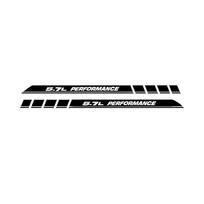 For Dodge Ram 1500 2500 5.7L PERFORMANCE Car Hood Vinyl Decals Emblem Truck Graphic Stickers 2Pcs Auto Accessories balta