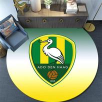 ADO Den Haag,Round Area Rug,Carpet Rug for Living Room Bedroom Sofa Playroom Decor,Non-slip Floor Mat 80cmx80cm